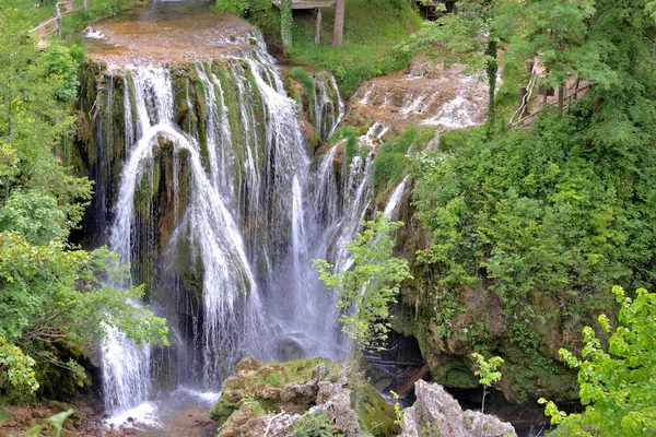 Waterfall Korana River Karlovac Kroatia — Stockfoto