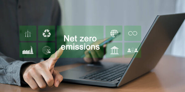 Углеродная нейтральность - это состояние нулевых чистых выбросов диоксида углерода к 2050 году..