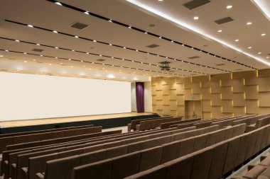 Büyük boş modern toplantı, seminer, konferans salonu