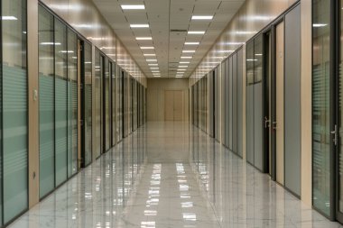 Büyük boş ofis koridor
