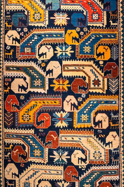 Mattan Design Matta Bakgrunden Dekorativ Matta Utställningshall Baku Carpet Museum — Stockfoto