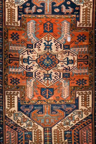 Mattan Design Matta Bakgrunden Dekorativ Matta Utställningshall Baku Carpet Museum — Stockfoto