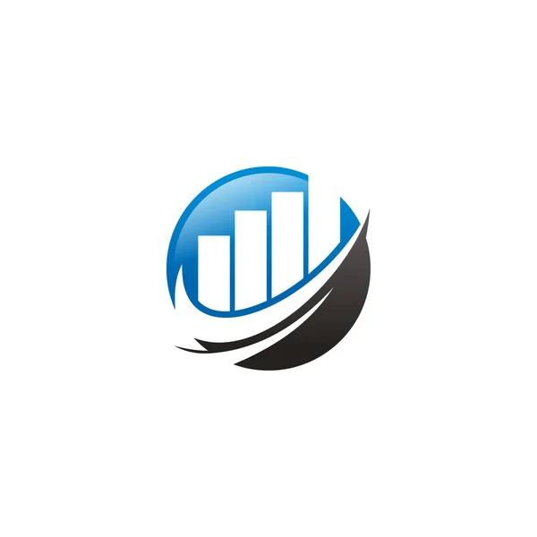 Consultores Financeiros Logo Design Template Vector Icon — Vetor de Stock