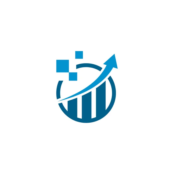 Consultores Financeiros Logo Design Template Vector Icon — Vetor de Stock