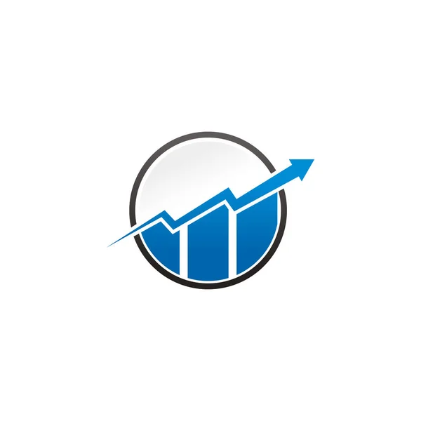 Consultores Financeiros Logo Design Template Vector Icon — Vetor de Stock