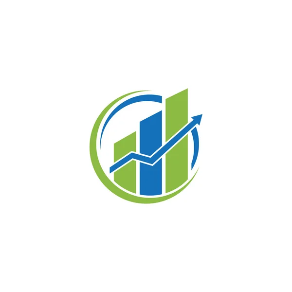 Asesores Financieros Logo Design Template Vector Icon — Vector de stock
