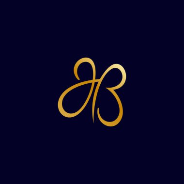 JB Letter Logo Tasarımı ve Yaratıcı Modern Moda Tipografisi