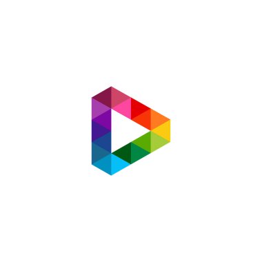 D Harfi Logo Tasarımı ve Yaratıcı Modern Moda Tipografisi