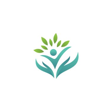 Logo tasarımı konsepti. Spa ve masaj sembolü şablonu. Sağlıklı yaşam tarzı yaratıcı simge düzeni.