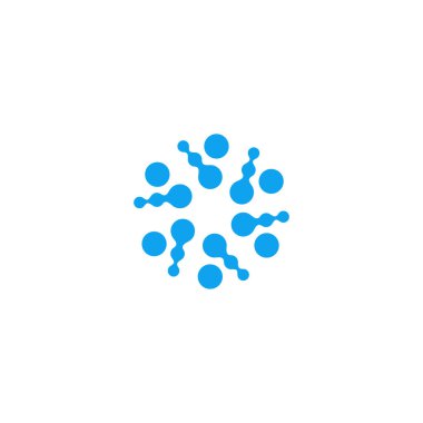 Teknoloji logo şablon vektör simgesi