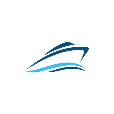 Cruise ve Deniz Logosu Tasarım Vektörü