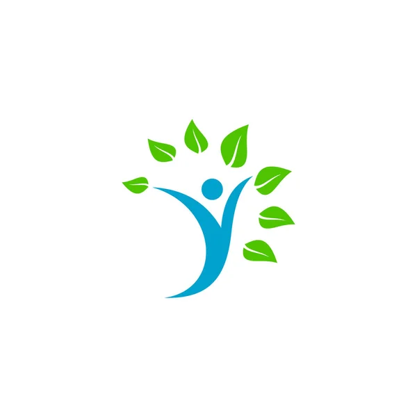 Wellness Center Logo Design Concept Spa Massage Symbol Template Healthy — Stock Vector
