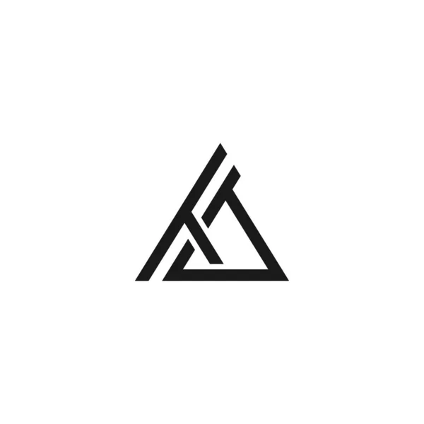 Letter Logo Design Kreatív Modern Trendi Tipográfiával — Stock Vector