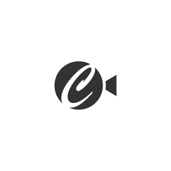 創造的な現代の流行のタイポグラフィとCの手紙のロゴデザイン — ストックベクタ