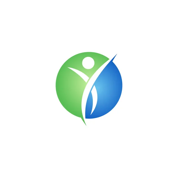 Logo Design Concept Spa Massage Symbol Template Healthy Life Style — Stock Vector