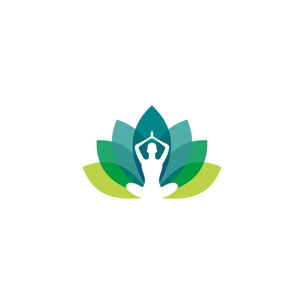 Concepto Diseño Logotipo Plantilla Símbolo Spa Masaje Estilo Vida Saludable — Vector de stock