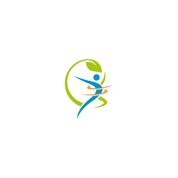 Logo Design Concept Spa Massage Symbol Template Healthy Life Style — Stock Vector