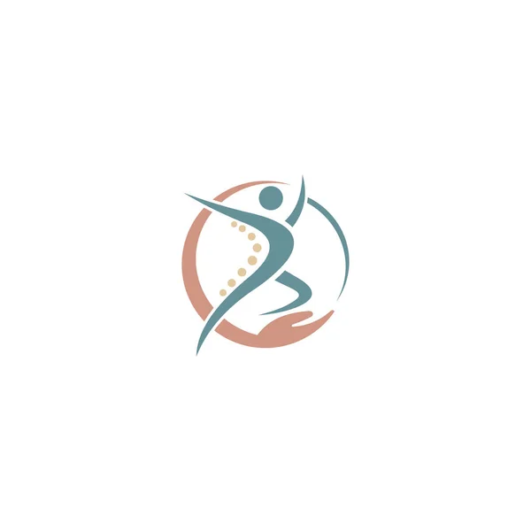 Conceito Design Logotipo Spa Modelo Símbolo Massagem Estilo Vida Saudável — Vetor de Stock