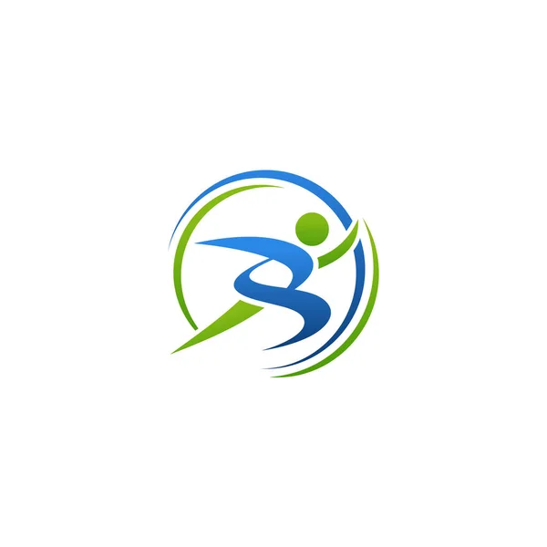 Mall För Utformning Kiropractic Concept Logo — Stock vektor