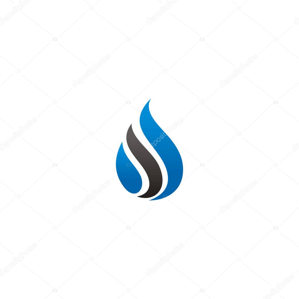 gas and oil resources logo vector icon