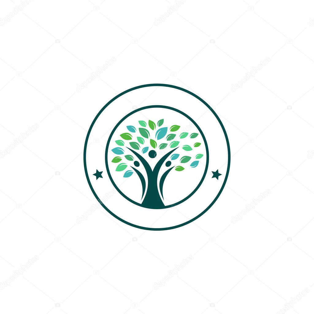 Tree Logo template vector icon design