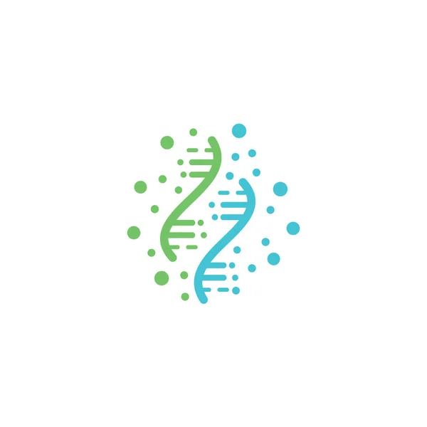 Logo Vorlage Genetik Vektor Design Biologische Illustration — Stockvektor