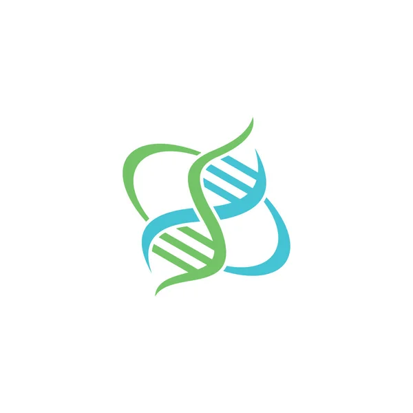 Modèle Logo Genetics Vector Design Illustration Biologique — Image vectorielle