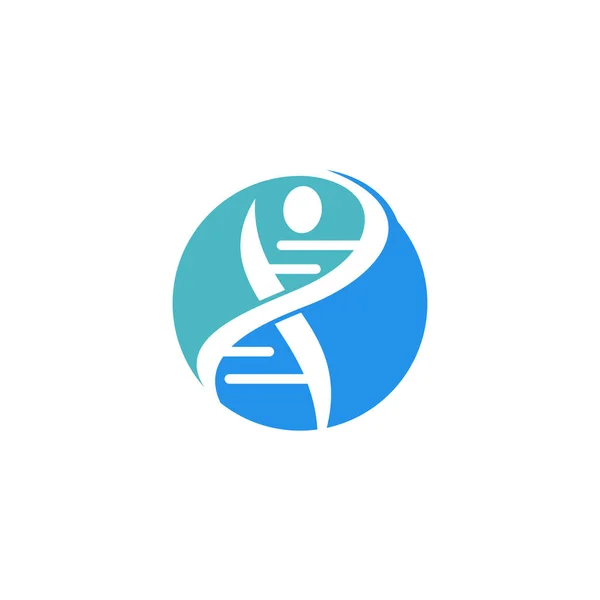 Logo Vorlage Genetik Vektor Design Biologische Illustration — Stockvektor