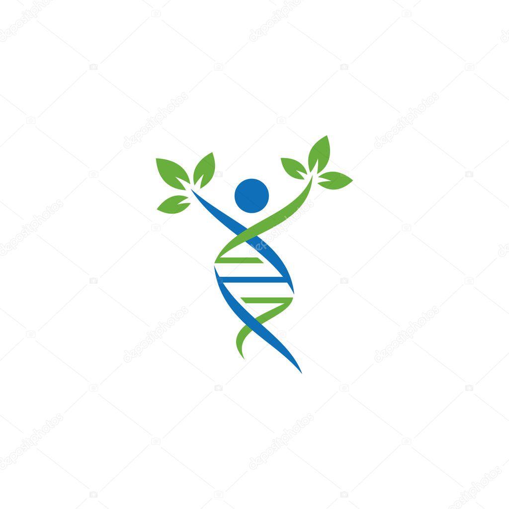 Logo Template. Genetics Vector Design. Biological Illustration