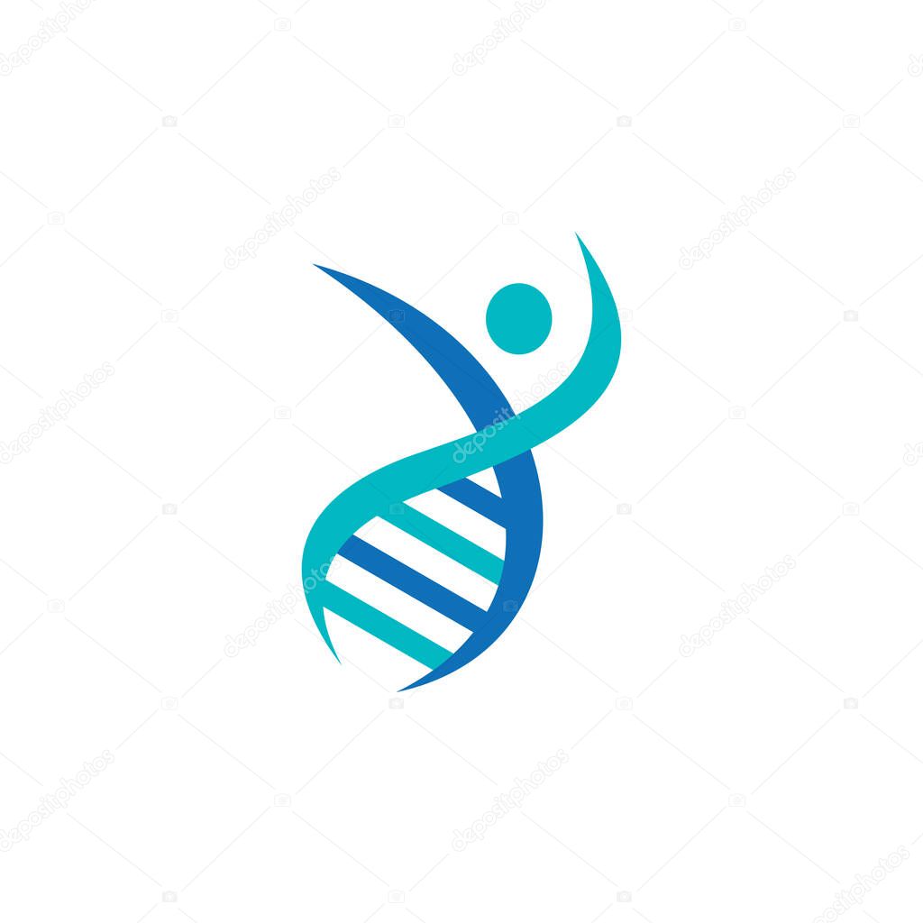 Logo Template. Genetics Vector Design. Biological Illustration