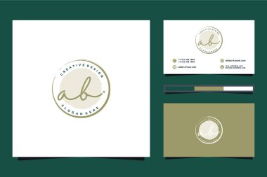 İlk kadınsı logo koleksiyonları Premium Vektör şablonu