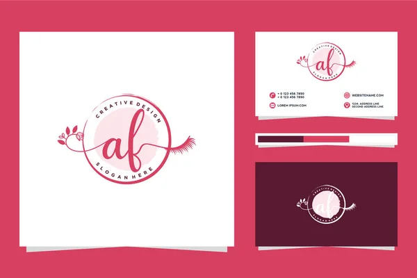 Plantilla Inicial Colecciones Logotipos Femeninos Premium Vector — Vector de stock