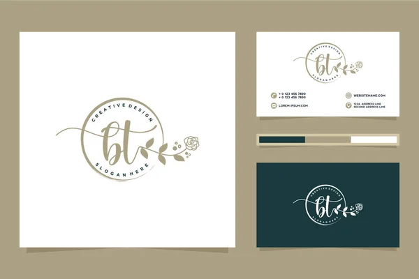 Plantilla Inicial Colecciones Logotipos Femeninos Premium Vector — Vector de stock