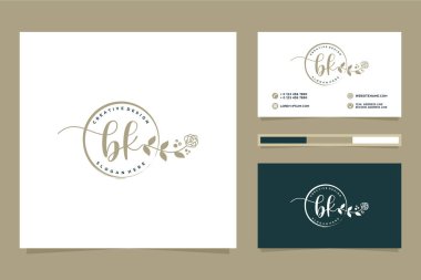 İlk kadınsı logo koleksiyonları Premium Vektör şablonu