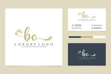 İlk kadınsı logo koleksiyonları Premium Vektör şablonu