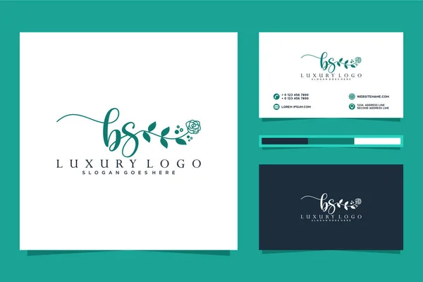 Erste Feminine Logo Kollektionen Vorlage Premium Vector — Stockvektor