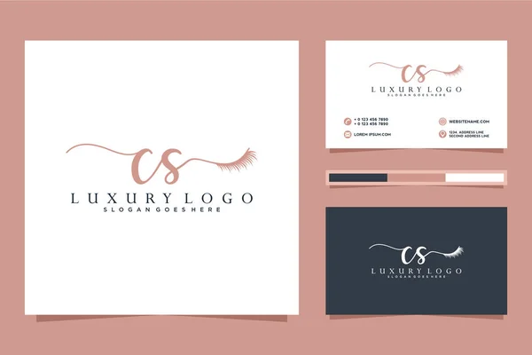 Plantilla Inicial Colecciones Logotipos Femeninos Premium Vector — Vector de stock