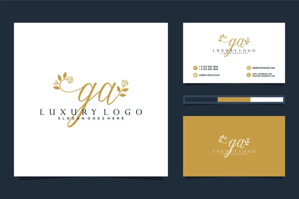 Plantilla Inicial Colecciones Logotipos Femeninos Premium Vector — Vector de stock