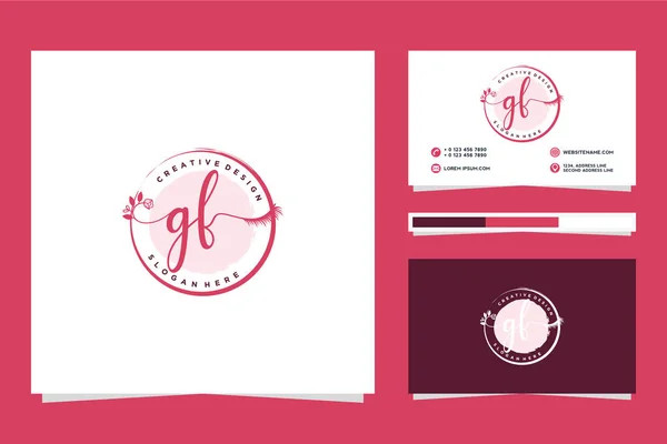 Plantilla Inicial Colecciones Logotipos Femeninos Premium Vector — Vector de stock