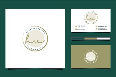 İlk kadınsı logo koleksiyonları Premium Vektör şablonu