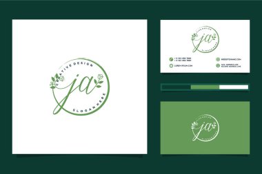 İlk kadınsı logo koleksiyonları Premium Vektör şablonu
