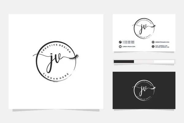 Initiële Vrouwelijke Logo Collecties Template Premium Vector — Stockvector