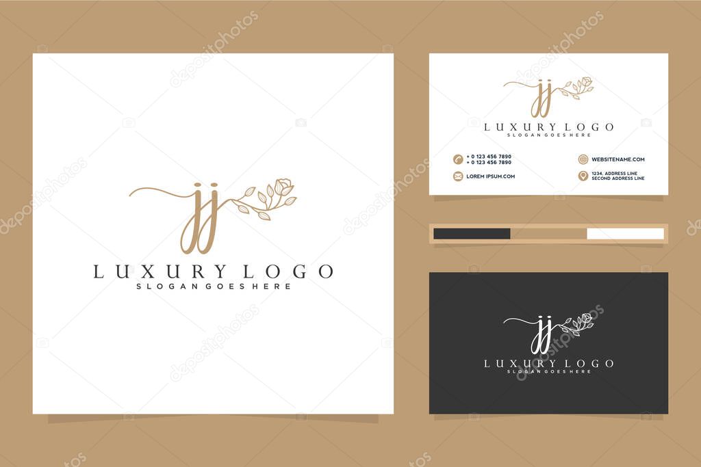 Initial feminine logo collections template Premium Vector