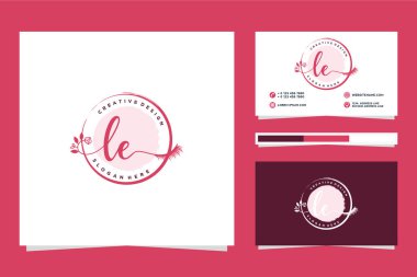 İlk kadınsı logo koleksiyonları Premium Vektör şablonu