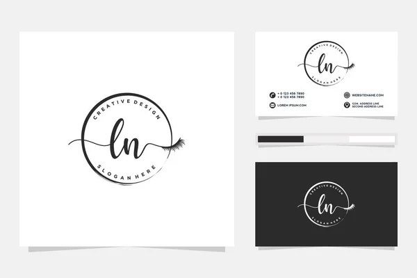 Erste Feminine Logo Kollektionen Vorlage Premium Vector — Stockvektor