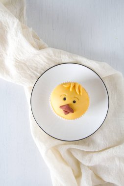 Cupcake tatil için. Şeker çocuklar için. Açık renkli.