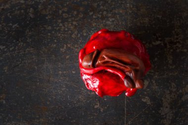 Cupcakes bir bekarlığa veda partisi ve bekarlığa veda partisi için. Tatlı tatil. Koyu arka plan