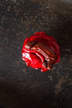 Cupcakes bir bekarlığa veda partisi ve bekarlığa veda partisi için. Tatlı tatil. Koyu arka plan