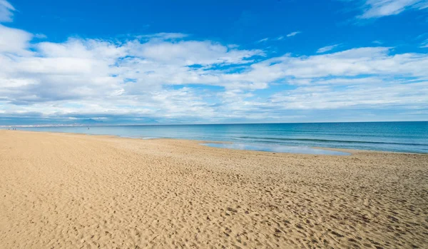 Φυσική Άγρια Παραλία Arenales Del Sol Στο Elche — Φωτογραφία Αρχείου