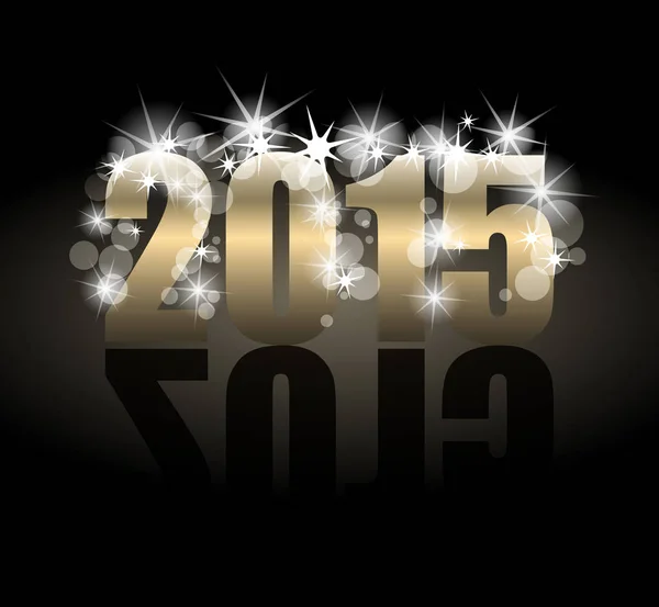 向量例证2015文字 快乐的新年概念 — 图库矢量图片
